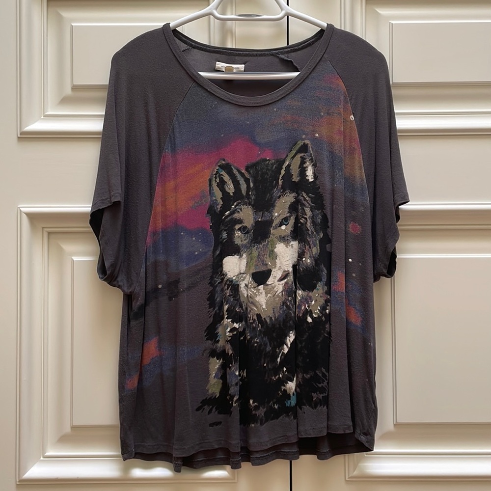 Oversized Wolf Shirt